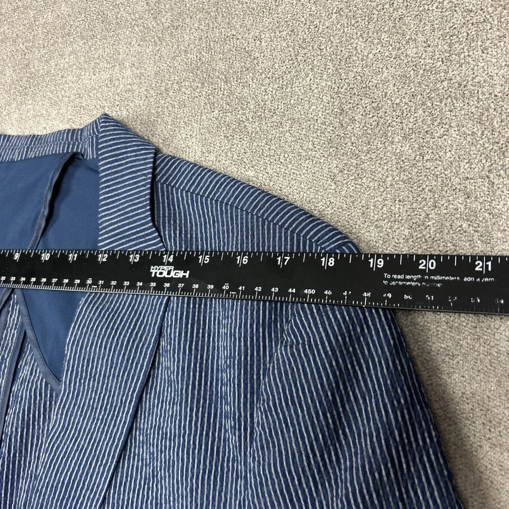 American Tall Mens Seersucker Blazer LXT Large Extra Tall Stretch Unstructured